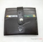 New Style Rolex Card Holder - Brown Leather